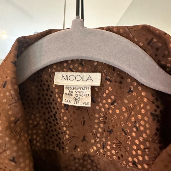 Nicola‎ Button Down Size 12 Vintage Top - Picture 7 of 7